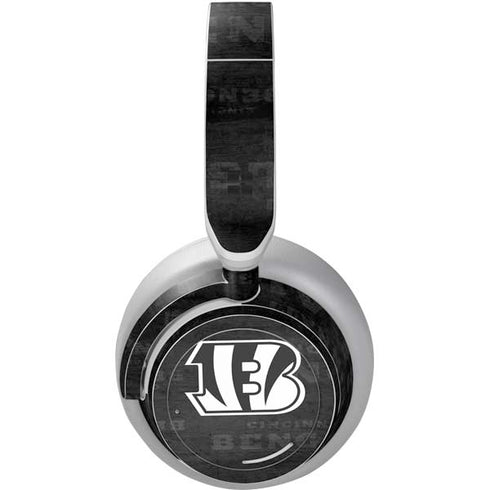 NFL Cincinnati Bengals Black & White Surface Headphones Skin